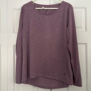 Under Armour Heat Gear Long Sleeve Open Back Top Large